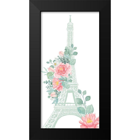 Mint Paris 1 Black Modern Wood Framed Art Print by Allen, Kimberly
