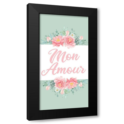 Mint Paris 2 Black Modern Wood Framed Art Print with Double Matting by Allen, Kimberly