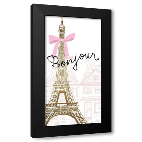 Paris Streets 1 Black Modern Wood Framed Art Print by Allen, Kimberly