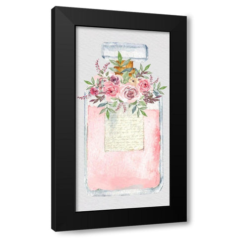 Pink Scent 1 V2 Black Modern Wood Framed Art Print with Double Matting by Allen, Kimberly