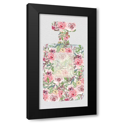 Pink Scent 3 V2 Black Modern Wood Framed Art Print with Double Matting by Allen, Kimberly