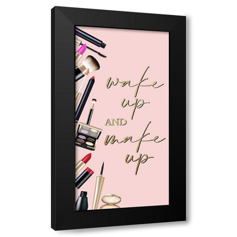 Wake Up Black Modern Wood Framed Art Print by Allen, Kimberly