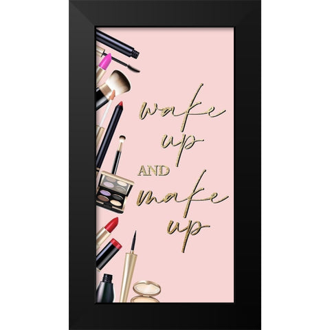 Wake Up Black Modern Wood Framed Art Print by Allen, Kimberly