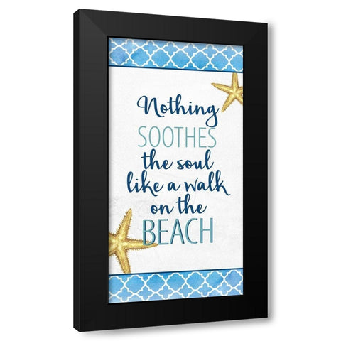 Bayside 9 Black Modern Wood Framed Art Print with Double Matting by Allen, Kimberly
