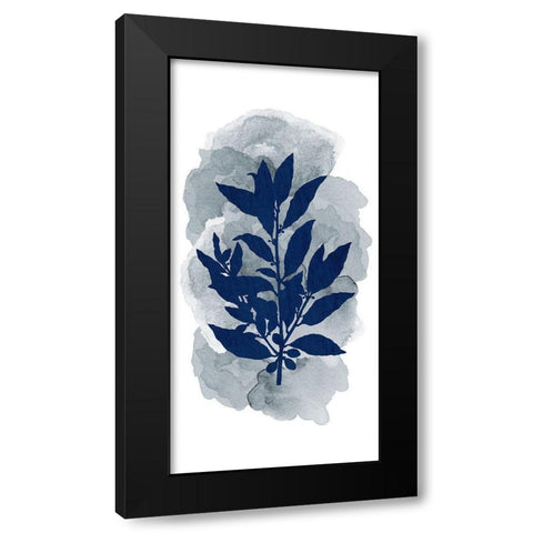 Botanical Branch Panel 1 Black Modern Wood Framed Art Print with Double Matting by Allen, Kimberly