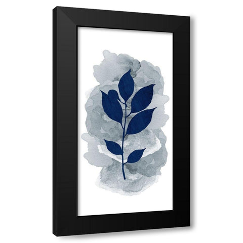 Botanical Branch Panel 2 Black Modern Wood Framed Art Print by Allen, Kimberly