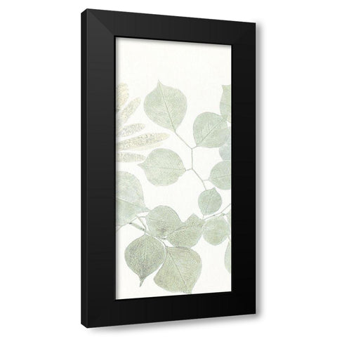 Soft Leaves 2 Black Modern Wood Framed Art Print by Allen, Kimberly