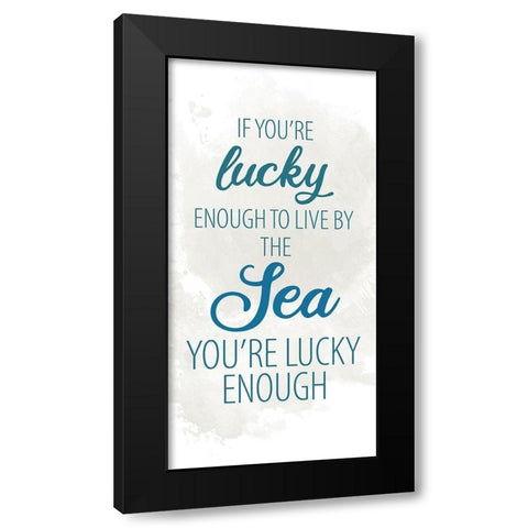 By the Sea 6 Black Modern Wood Framed Art Print with Double Matting by Allen, Kimberly