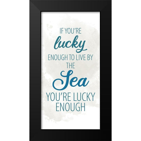 By the Sea 6 Black Modern Wood Framed Art Print by Allen, Kimberly