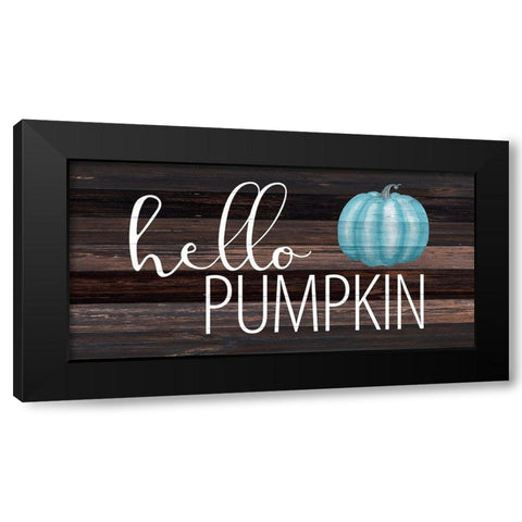 Hello Pumpkin Black Modern Wood Framed Art Print with Double Matting by Allen, Kimberly