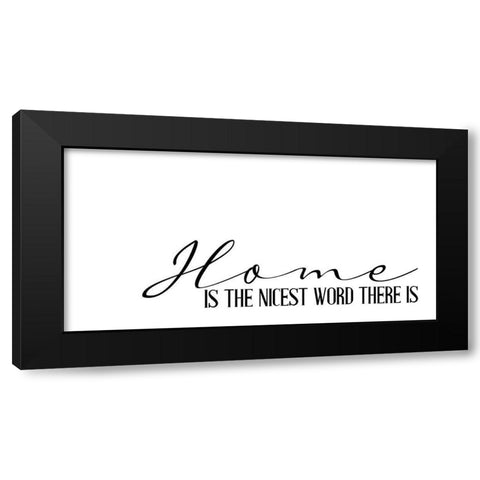 Home Is Black Modern Wood Framed Art Print with Double Matting by Allen, Kimberly