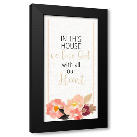 In the House 1 Black Modern Wood Framed Art Print with Double Matting by Allen, Kimberly