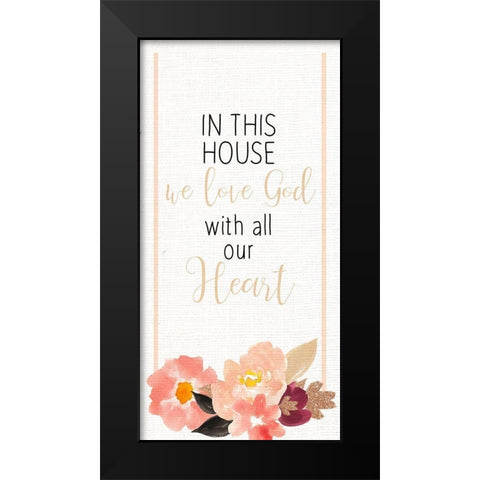 In the House 1 Black Modern Wood Framed Art Print by Allen, Kimberly