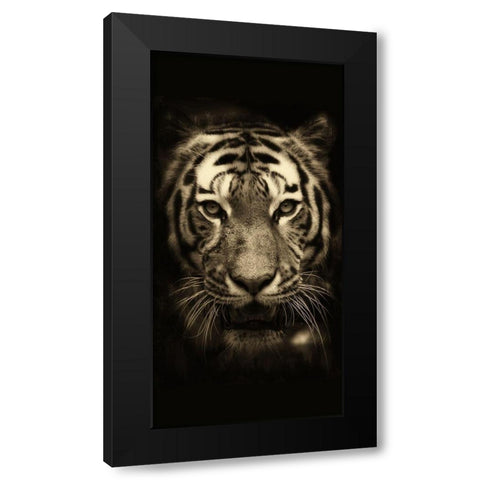 All Things 1 Black Modern Wood Framed Art Print by Allen, Kimberly