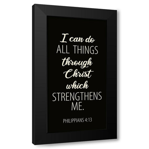 All Things 2 Black Modern Wood Framed Art Print with Double Matting by Allen, Kimberly