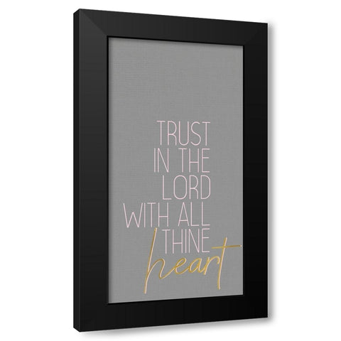 Trust Rose 1 Black Modern Wood Framed Art Print by Allen, Kimberly