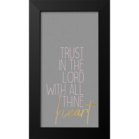 Trust Rose 1 Black Modern Wood Framed Art Print by Allen, Kimberly