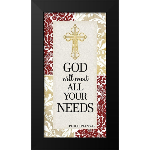 Your Needs 1 Black Modern Wood Framed Art Print by Allen, Kimberly