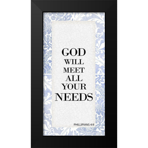 God Will 3 Black Modern Wood Framed Art Print by Allen, Kimberly