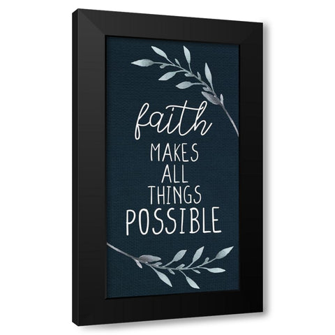 Faith Lilacs 1 Black Modern Wood Framed Art Print by Allen, Kimberly