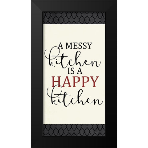 Happy Kitchen 1 Black Modern Wood Framed Art Print by Allen, Kimberly