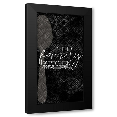 Family Kitchen 1 Black Modern Wood Framed Art Print with Double Matting by Allen, Kimberly