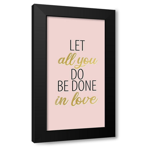 All 1 Black Modern Wood Framed Art Print by Allen, Kimberly