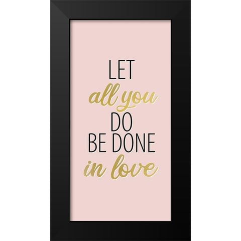 All 1 Black Modern Wood Framed Art Print by Allen, Kimberly