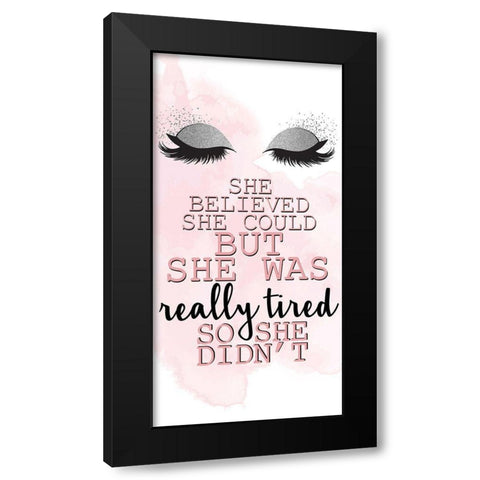 _Really Tired 1 Black Modern Wood Framed Art Print with Double Matting by Allen, Kimberly