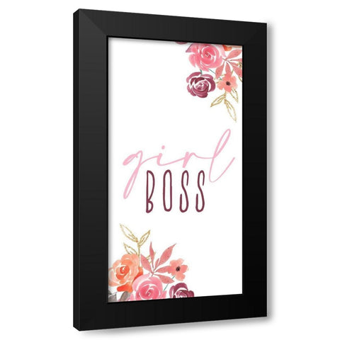 Just a Girl 6 Black Modern Wood Framed Art Print by Allen, Kimberly