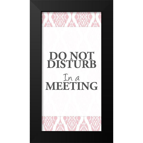 In a Meeting Black Modern Wood Framed Art Print by Allen, Kimberly