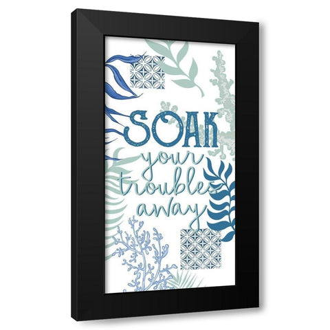 Under the Sea 4 Black Modern Wood Framed Art Print with Double Matting by Allen, Kimberly