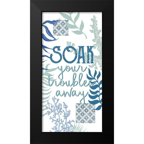 Under the Sea 4 Black Modern Wood Framed Art Print by Allen, Kimberly