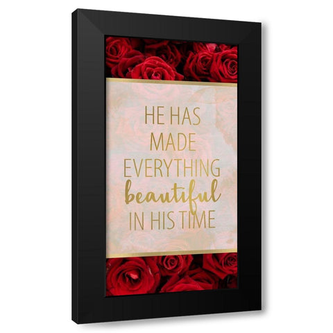 In His Time 1 v2 Black Modern Wood Framed Art Print with Double Matting by Allen, Kimberly