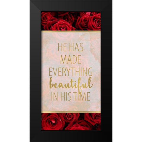 In His Time 1 v2 Black Modern Wood Framed Art Print by Allen, Kimberly