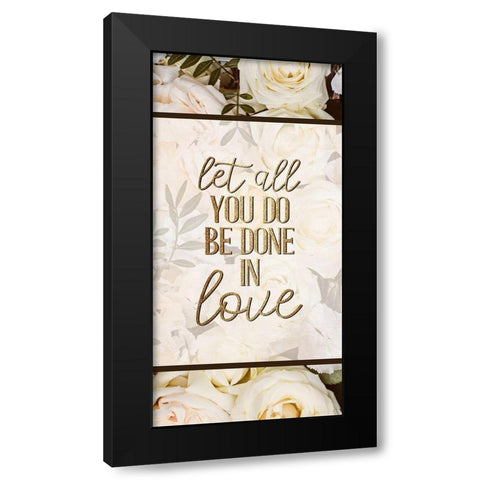 Let All 1 Black Modern Wood Framed Art Print with Double Matting by Allen, Kimberly