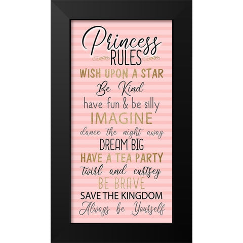 Little Princess 5 Black Modern Wood Framed Art Print by Allen, Kimberly