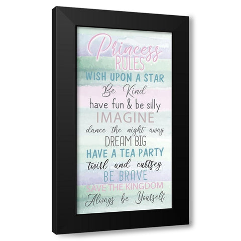 Fairytale Princess 1 Black Modern Wood Framed Art Print with Double Matting by Allen, Kimberly