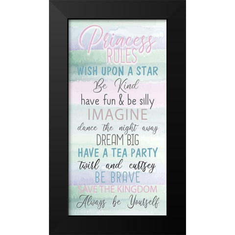Fairytale Princess 1 Black Modern Wood Framed Art Print by Allen, Kimberly