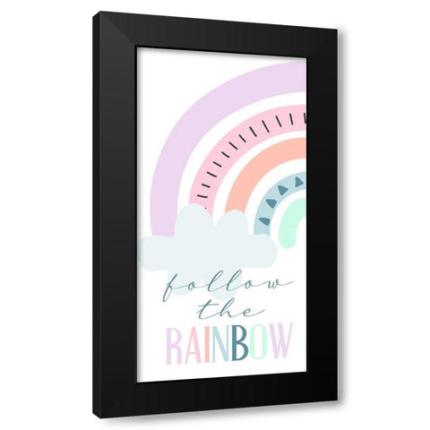Follow 1 Black Modern Wood Framed Art Print by Allen, Kimberly