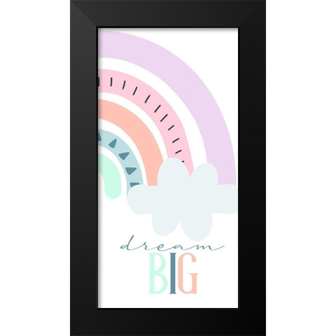 Follow 6 Black Modern Wood Framed Art Print by Allen, Kimberly