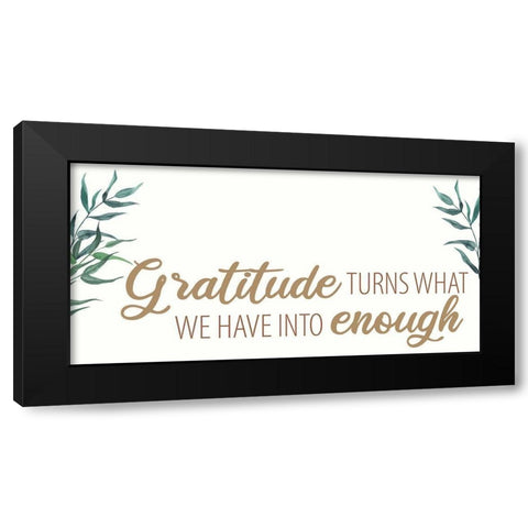 KA-RN-Enough Black Modern Wood Framed Art Print by Allen, Kimberly