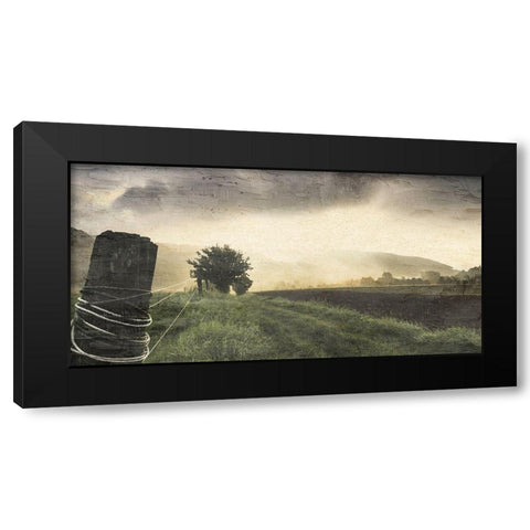 Sunset Farm Black Modern Wood Framed Art Print by Allen, Kimberly