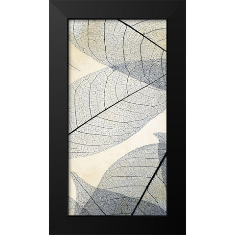 Transparent Leaves 1 Black Modern Wood Framed Art Print by Allen, Kimberly