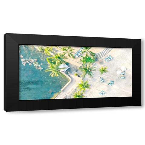 From the Top Panel 1 Black Modern Wood Framed Art Print by Allen, Kimberly