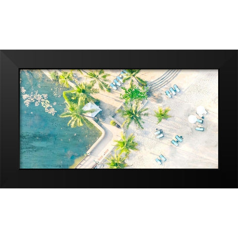 From the Top Panel 1 Black Modern Wood Framed Art Print by Allen, Kimberly