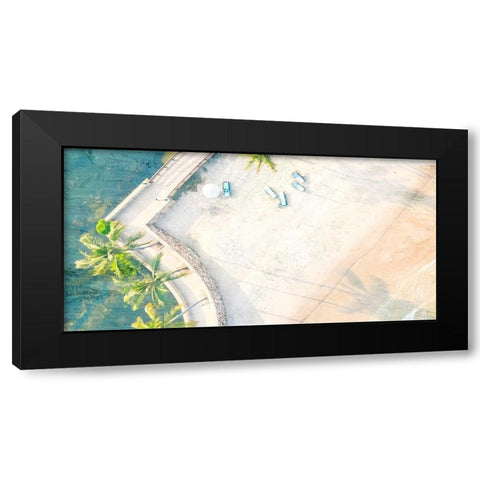From the Top Panel 2 Black Modern Wood Framed Art Print by Allen, Kimberly