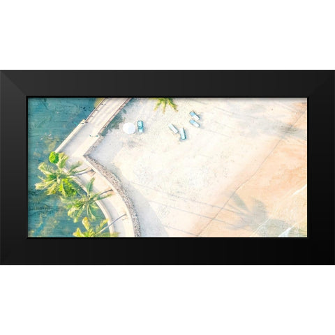 From the Top Panel 2 Black Modern Wood Framed Art Print by Allen, Kimberly
