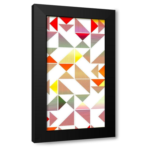 Triangle Panel 2 V2 Black Modern Wood Framed Art Print by Allen, Kimberly