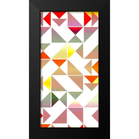 Triangle Panel 2 V2 Black Modern Wood Framed Art Print by Allen, Kimberly